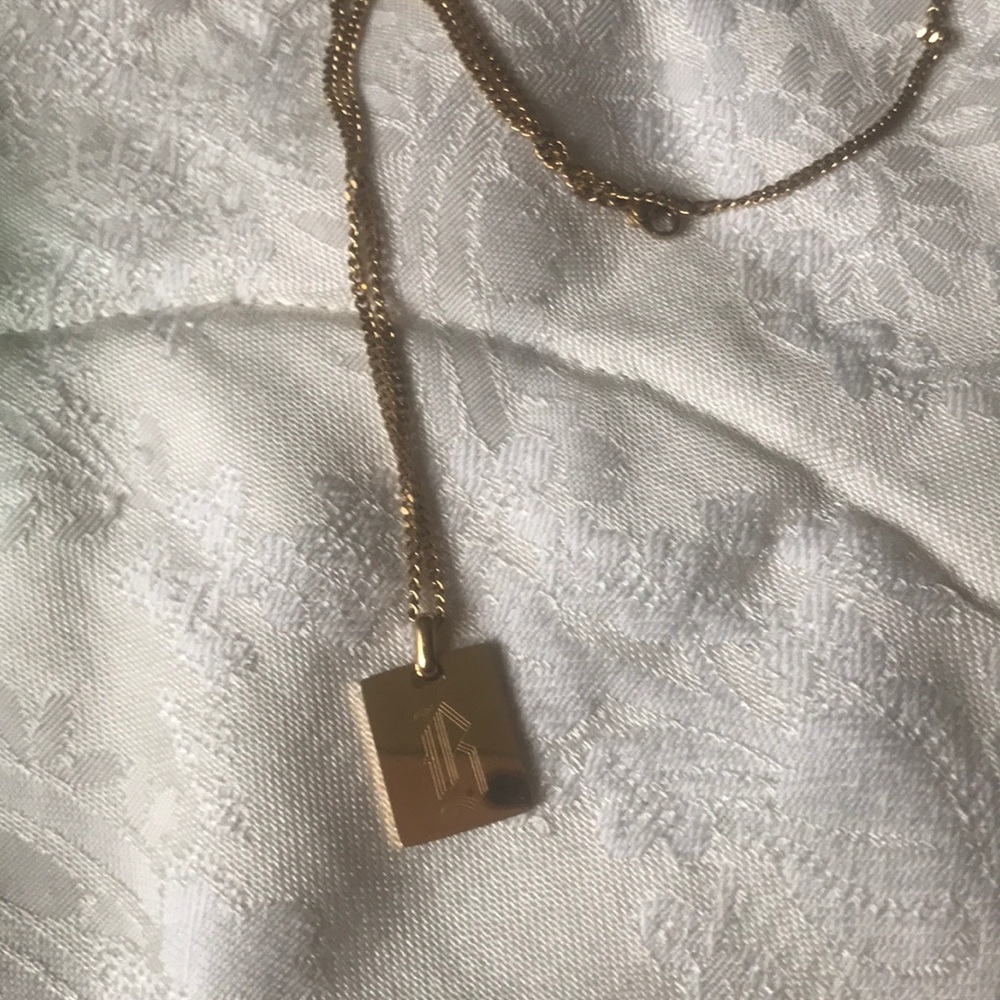 B Initial necklace something Bold and Personal